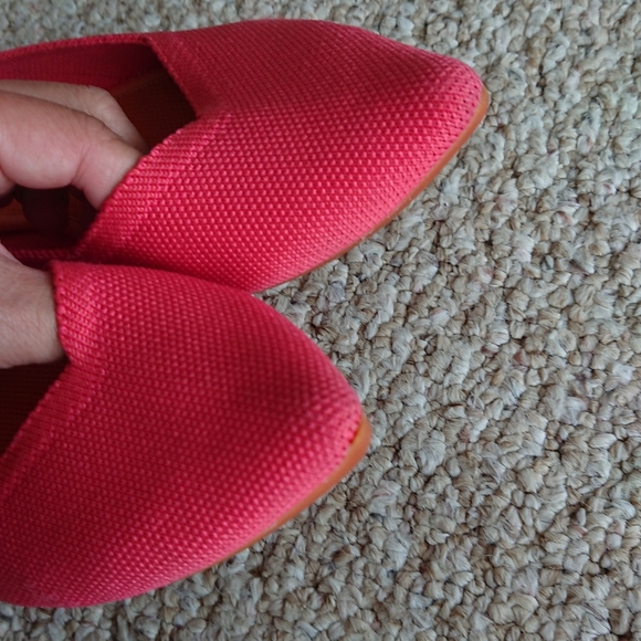 Rothy's the point coral pink flat size 7.5 - Picture 8 of 13